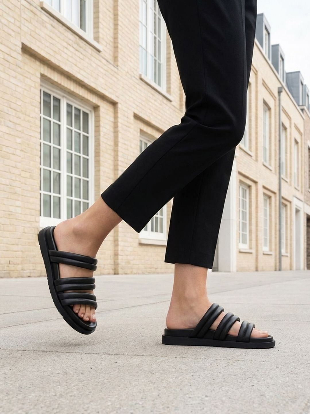 BAGATT Chandra Strappy Open Toe Flats