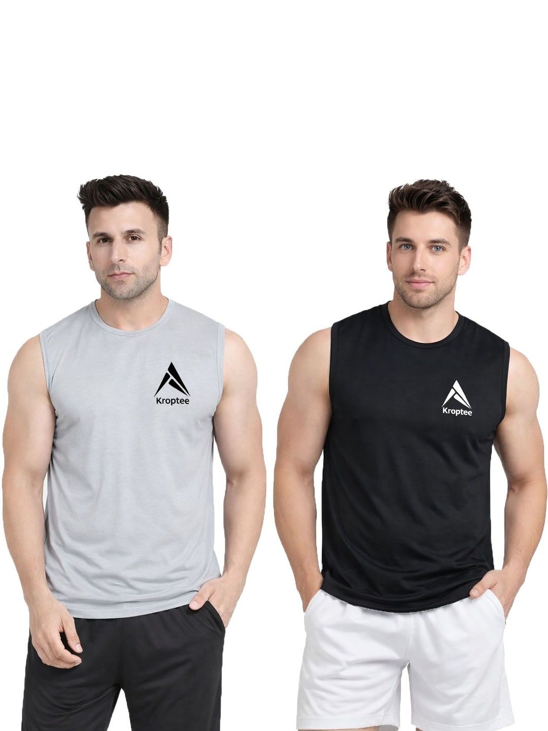 Kroptee Pack of 2 Gym Vest