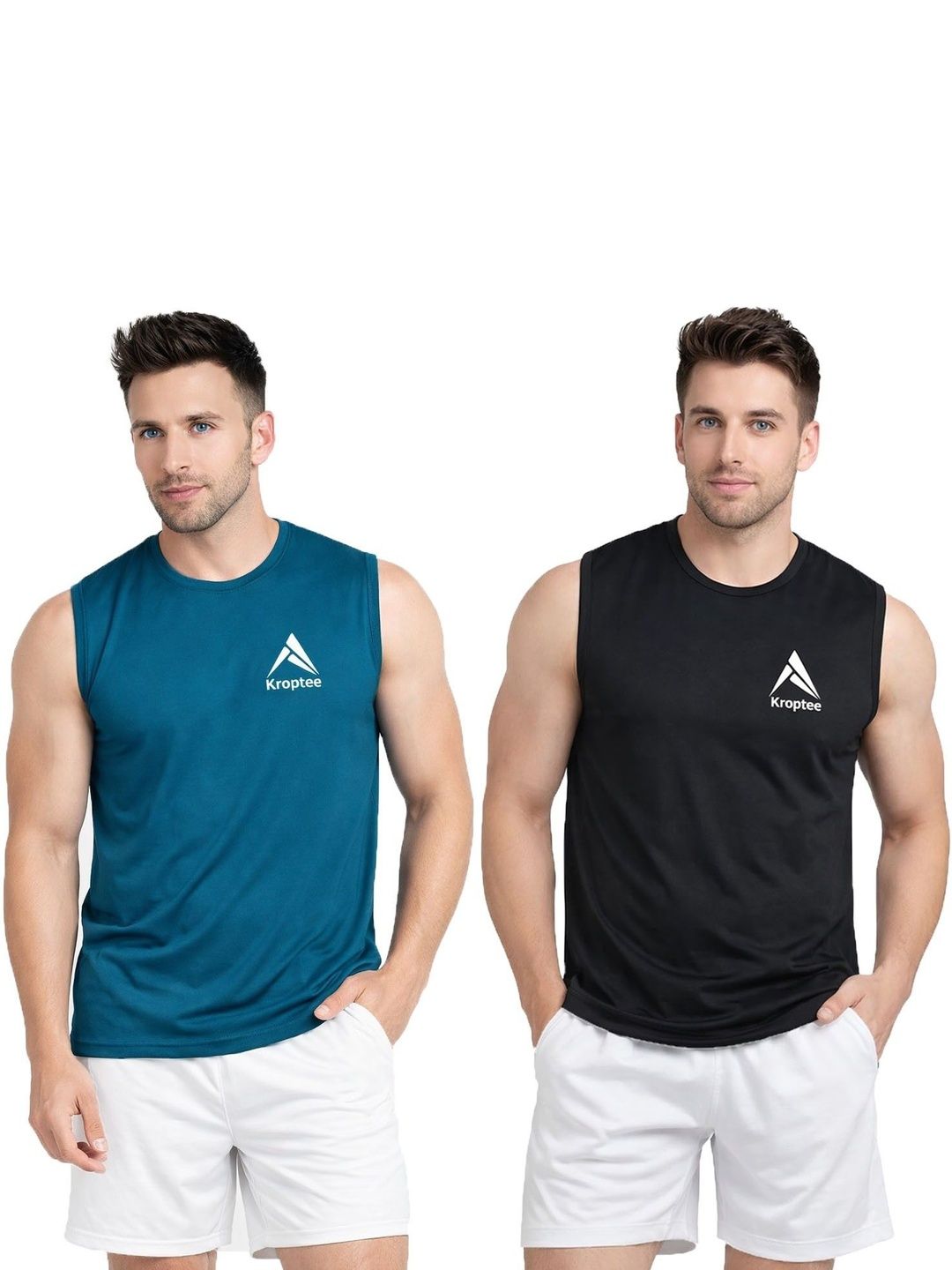 Kroptee Pack of 2 Gym Vest