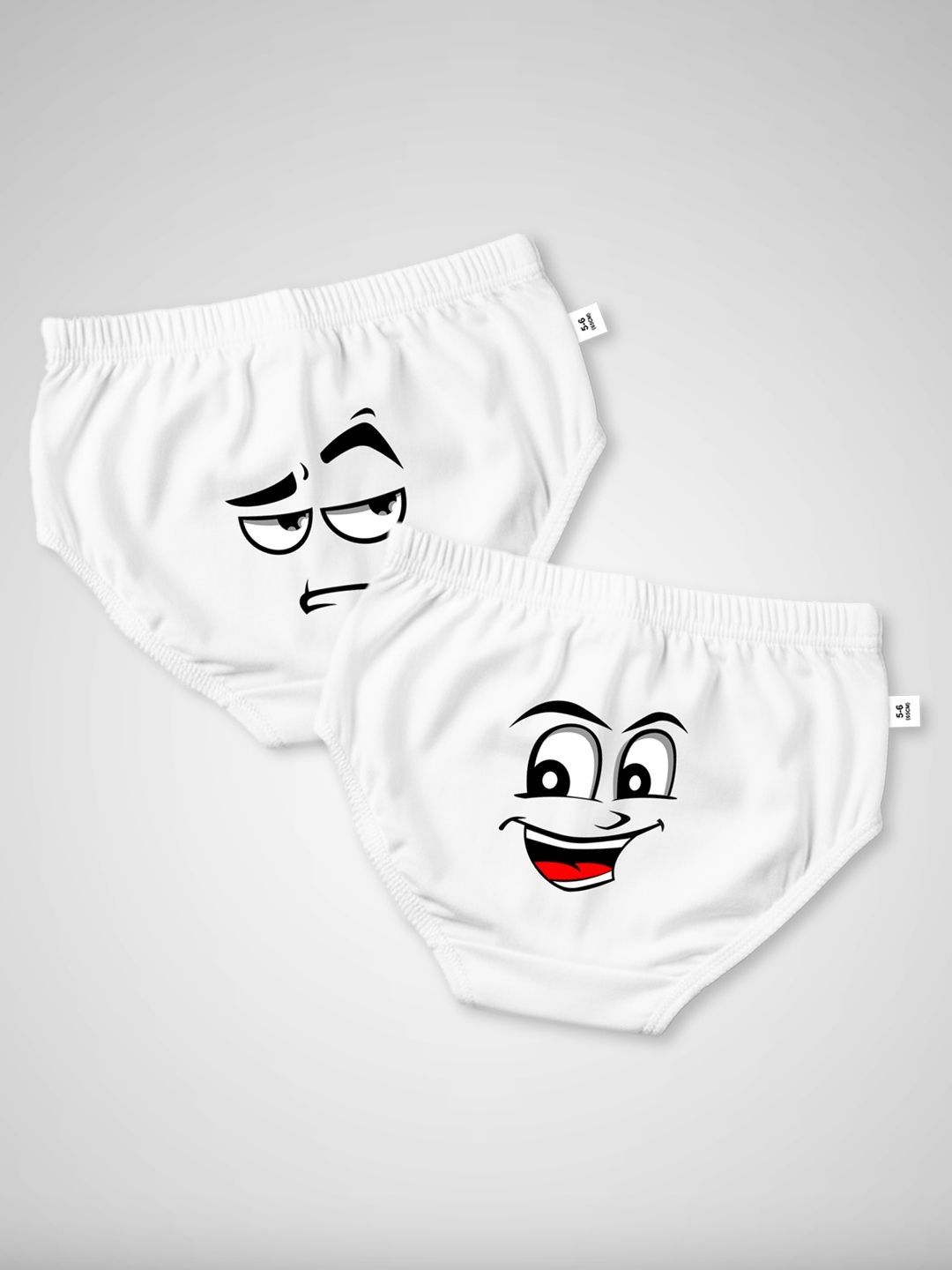 DOODLEBERRY Boys Pack of 2 Printed Anti Microbial Cotton Core