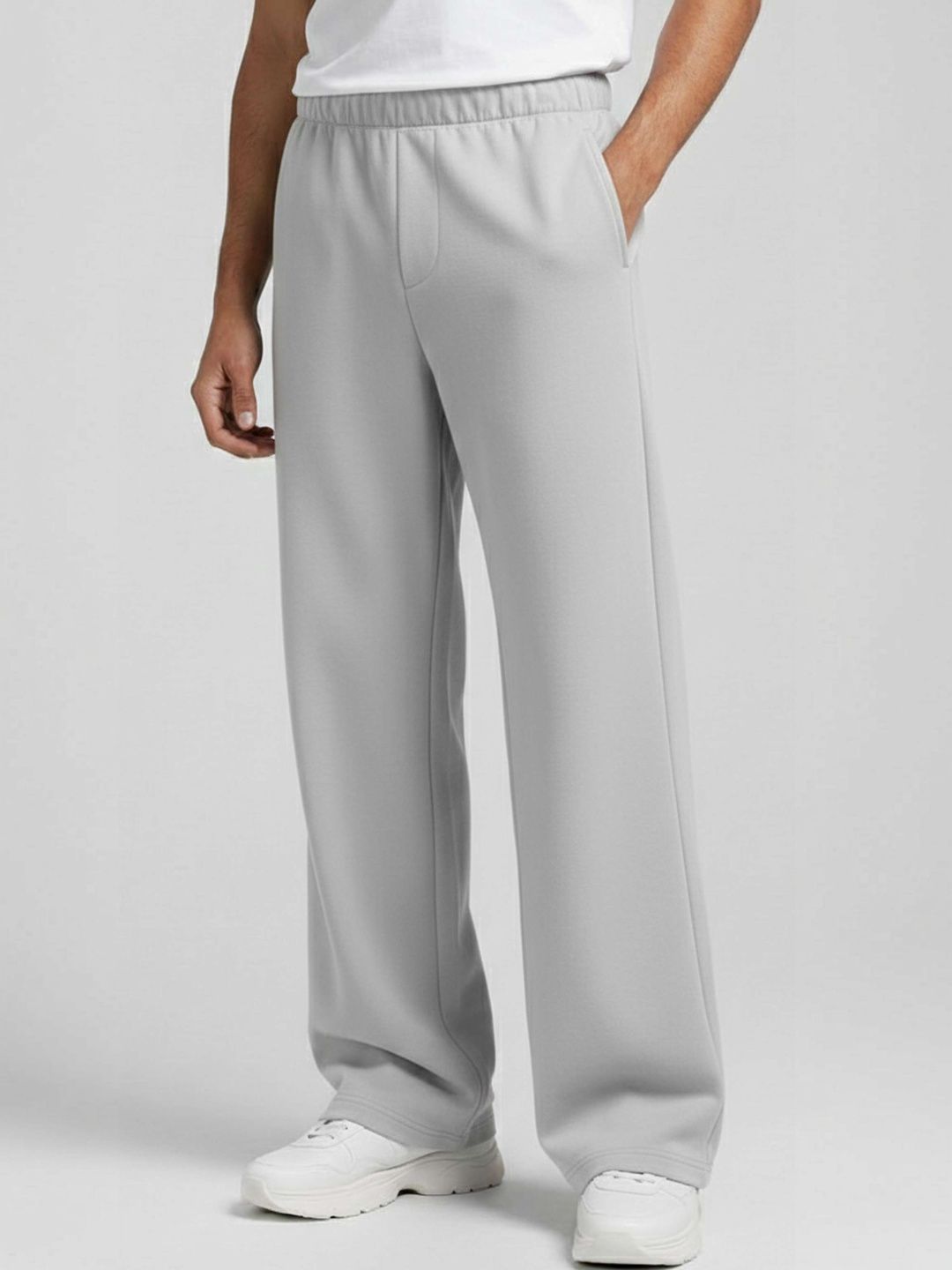 Vance Men Relaxed Straight Leg Straight Fit Easy Wash Trousers