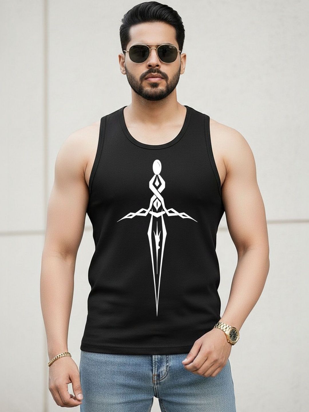 Parona Printed Cotton Tank