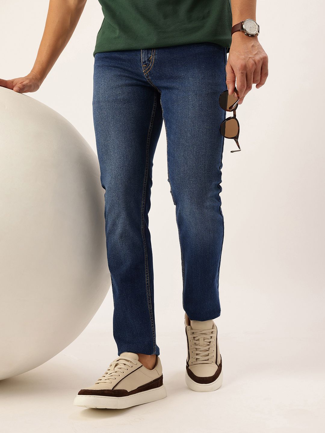 Nautica Men Slim Fit Light Fade Stretchable Jeans