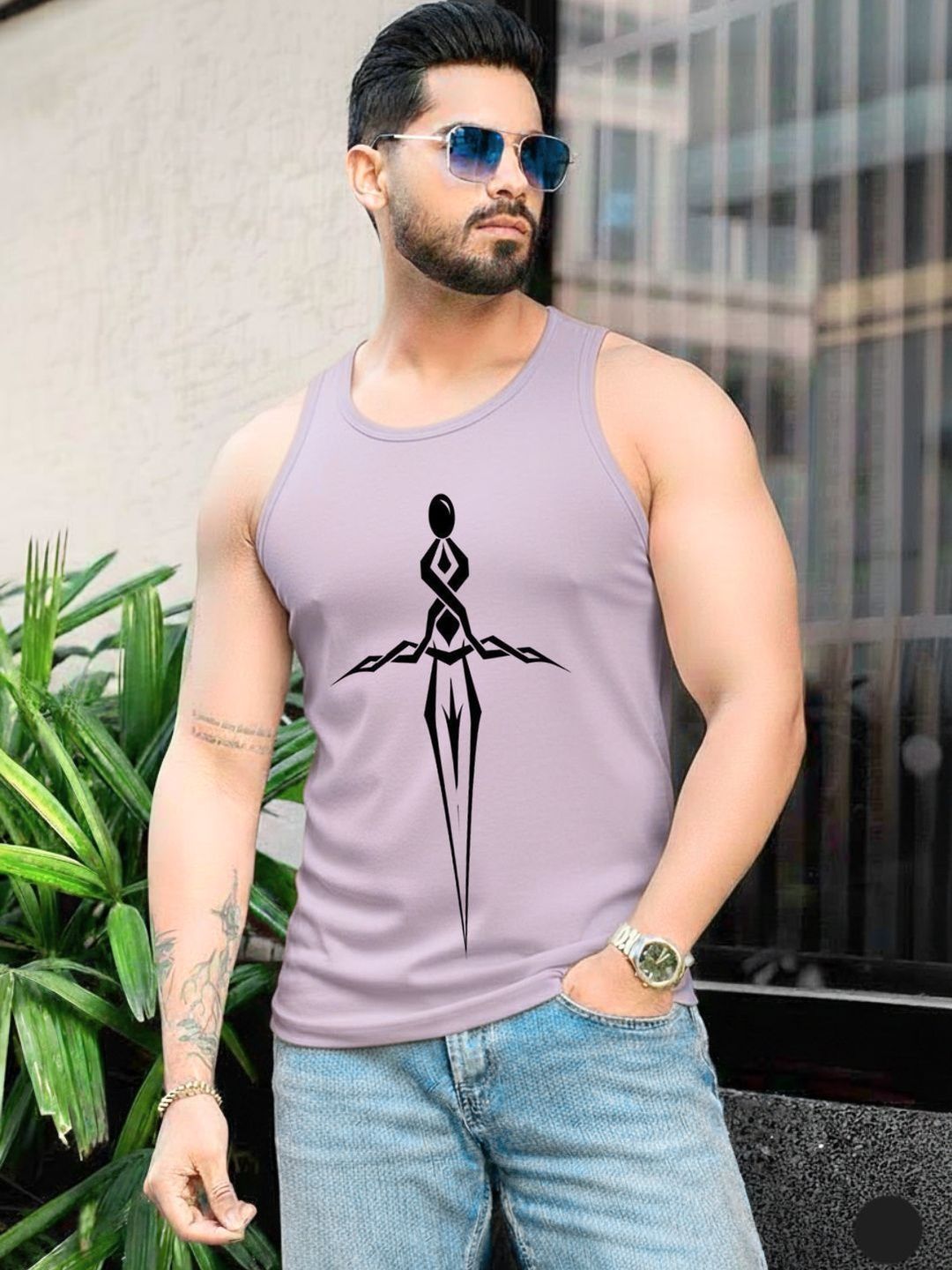 Parona Printed Cotton Tank