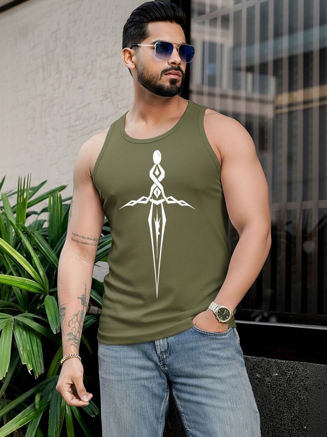 Parona Printed Cotton Tank