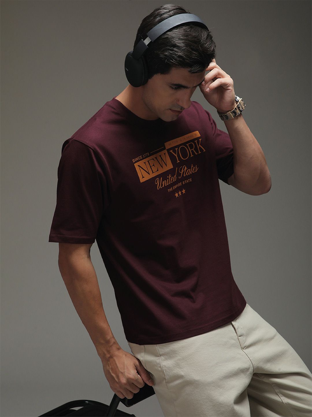 DILLINGER Men Oversized Short Sleeve Printed Tshirt