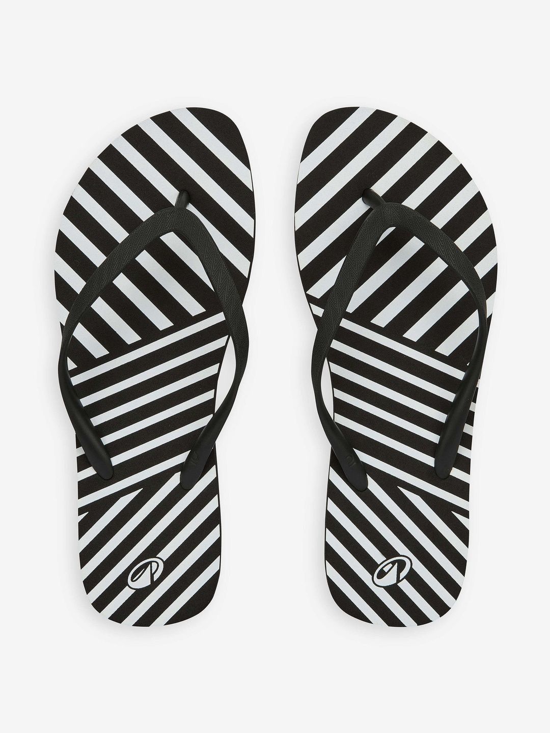 Decathlon Olaian - Women Black and White 120 Transat Quick Dry Surfing Flip-Flops