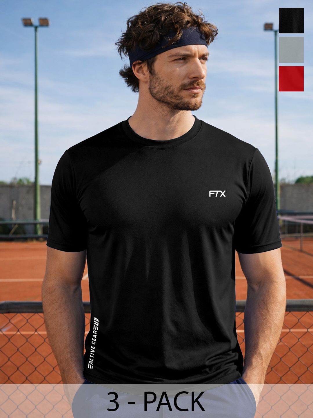 FTX Men Brand Logo 3 Dri-FIT Pockets T-shirt