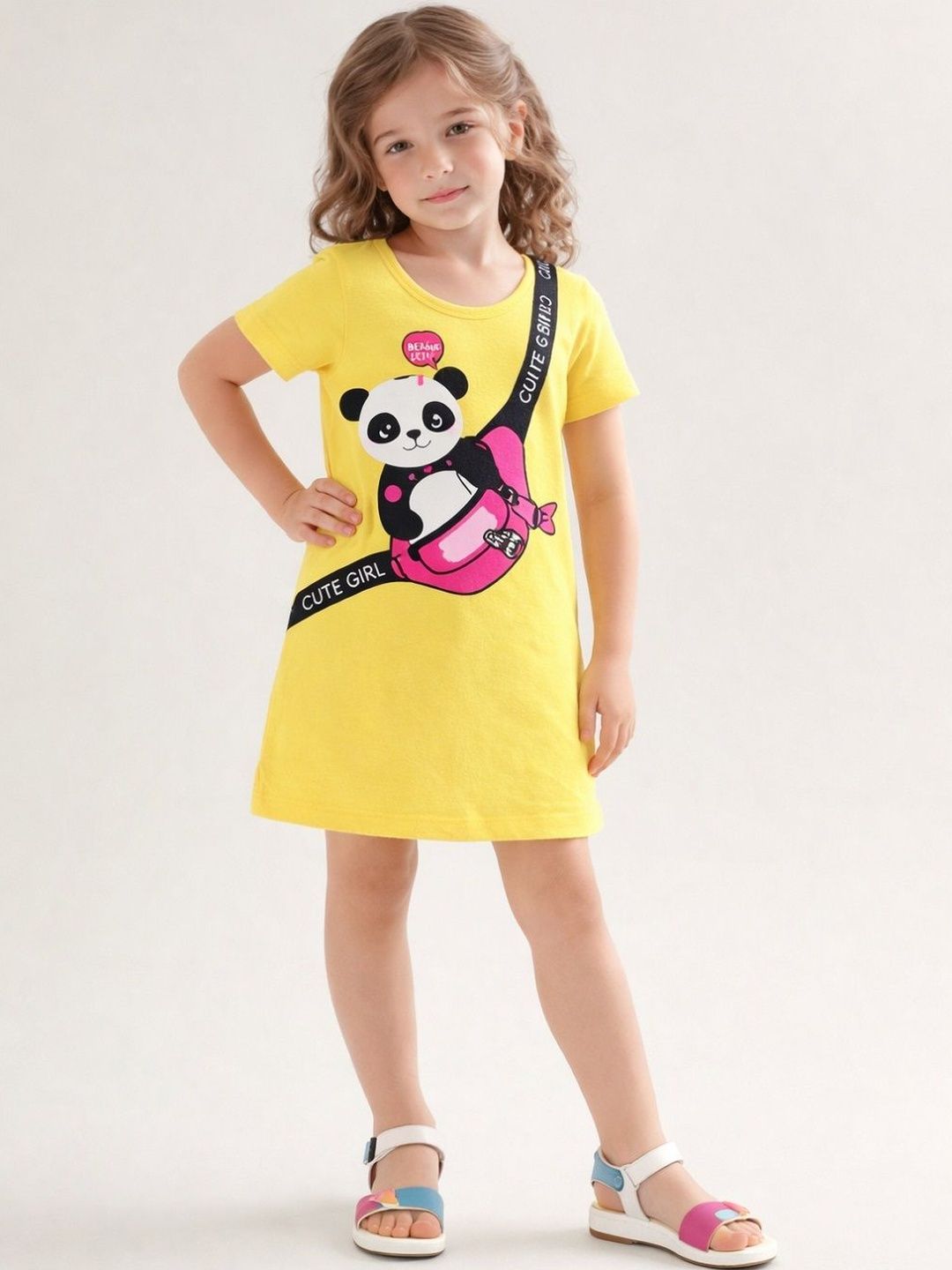 YK Print A-Line Dress