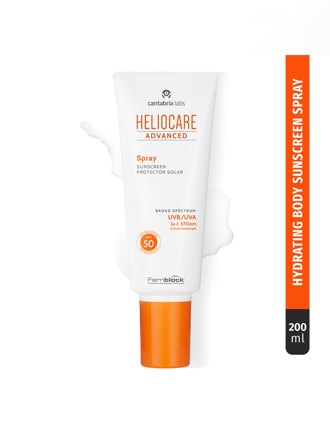HELIOCARE Advanced SPF50 Sunscreen Spray for Body Quick Dry Lightweight Easy Apply-200 ml
