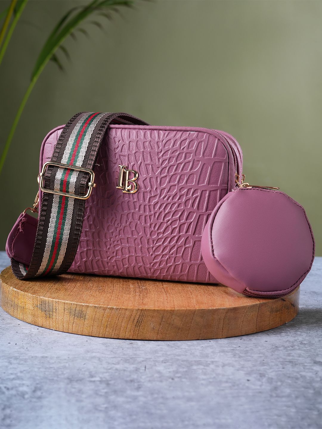 LEGAL BRIBE Iconic Pouch Textured Sling Bag