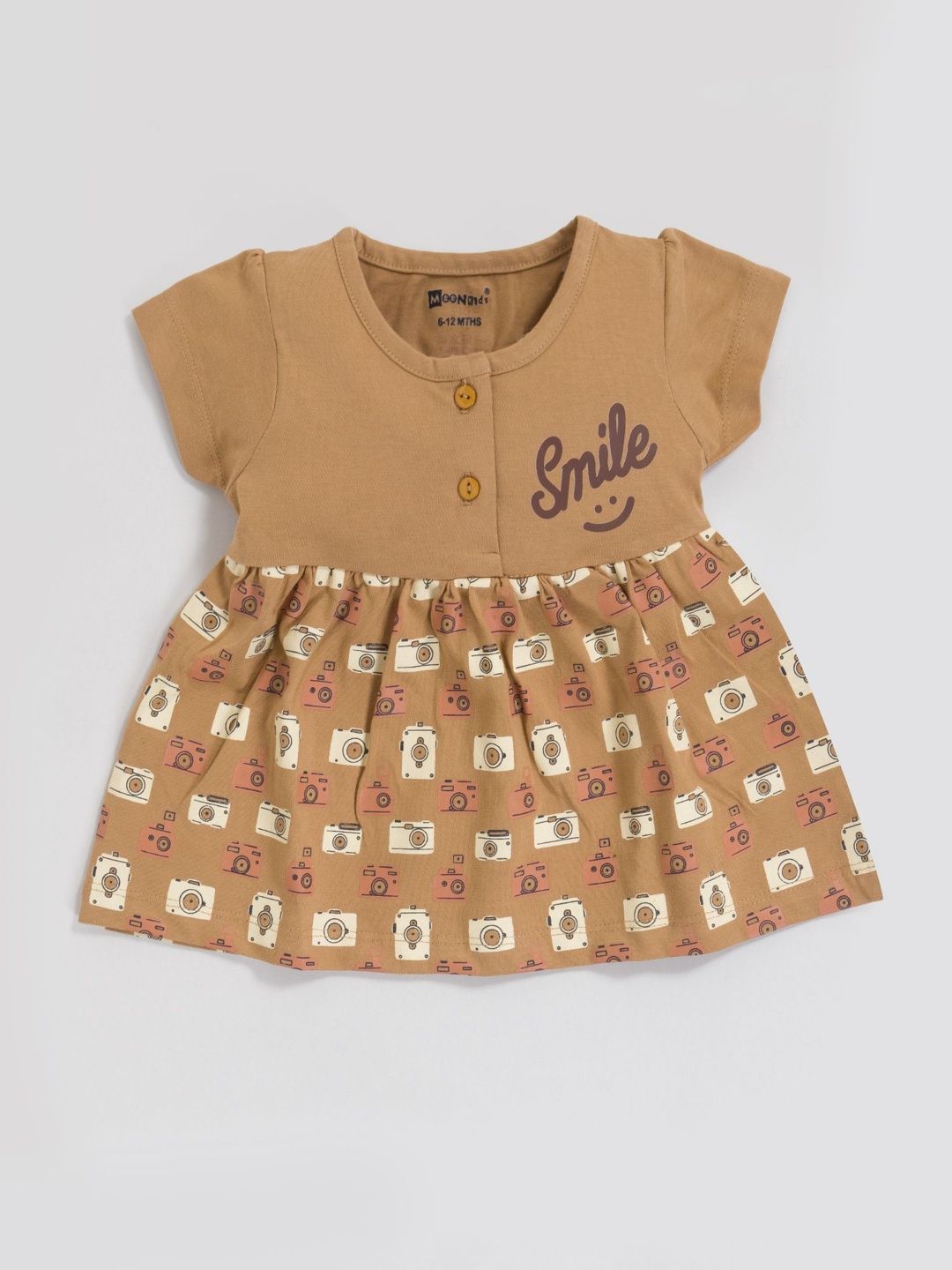 MooNKids Printed Fit & Flare Dress