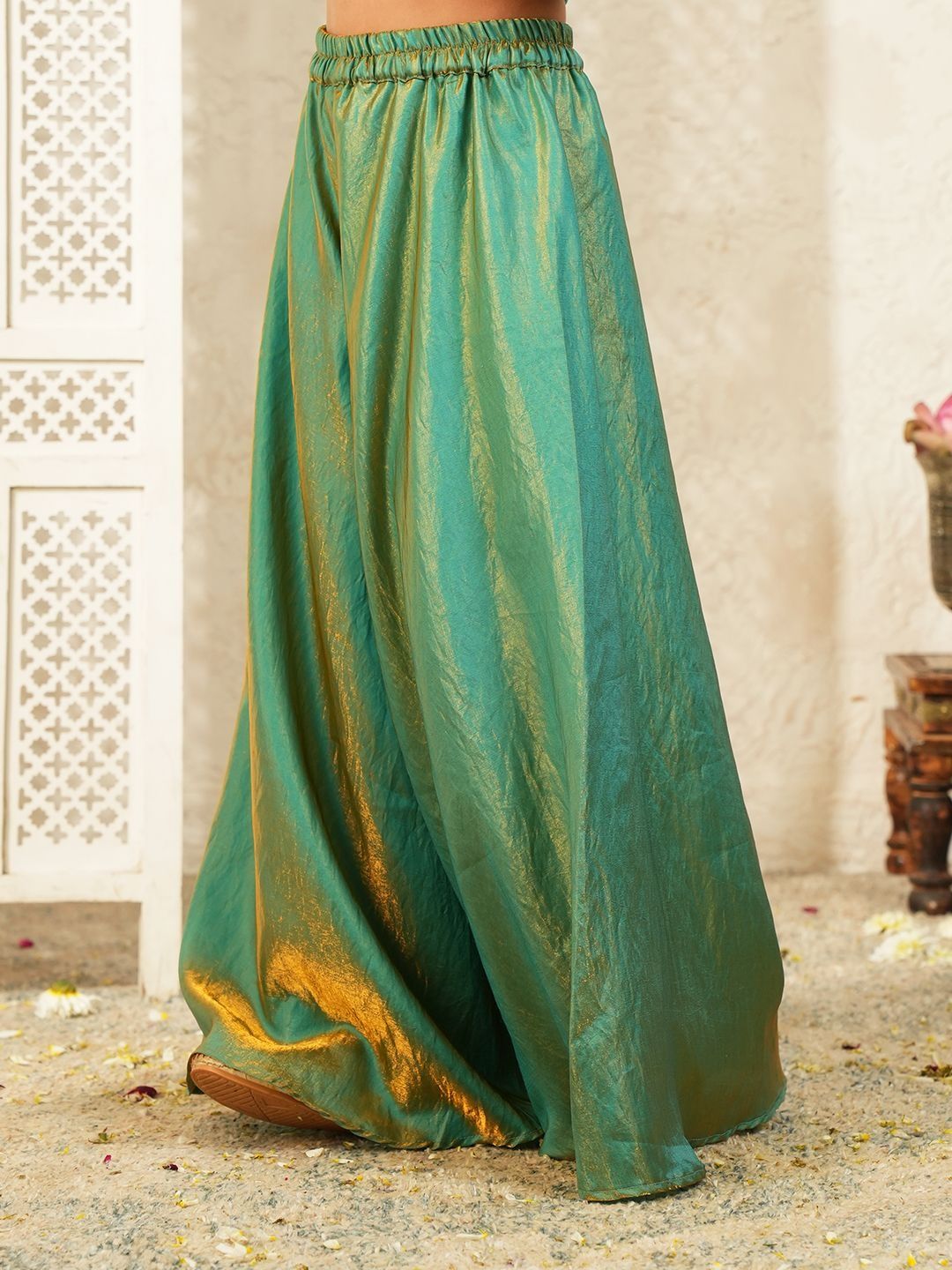 Girls Regular Gotta Patti Kurta with Palazzos & With Dupatta 5