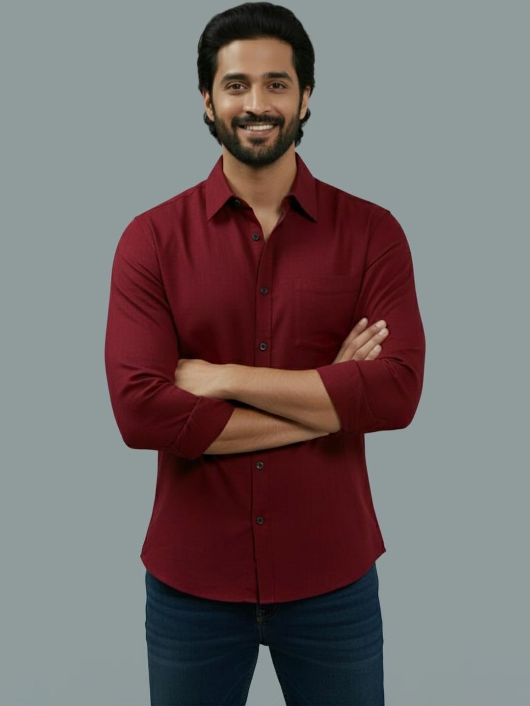 Terra Desi Men Smart Slim Fit Casual Shirt
