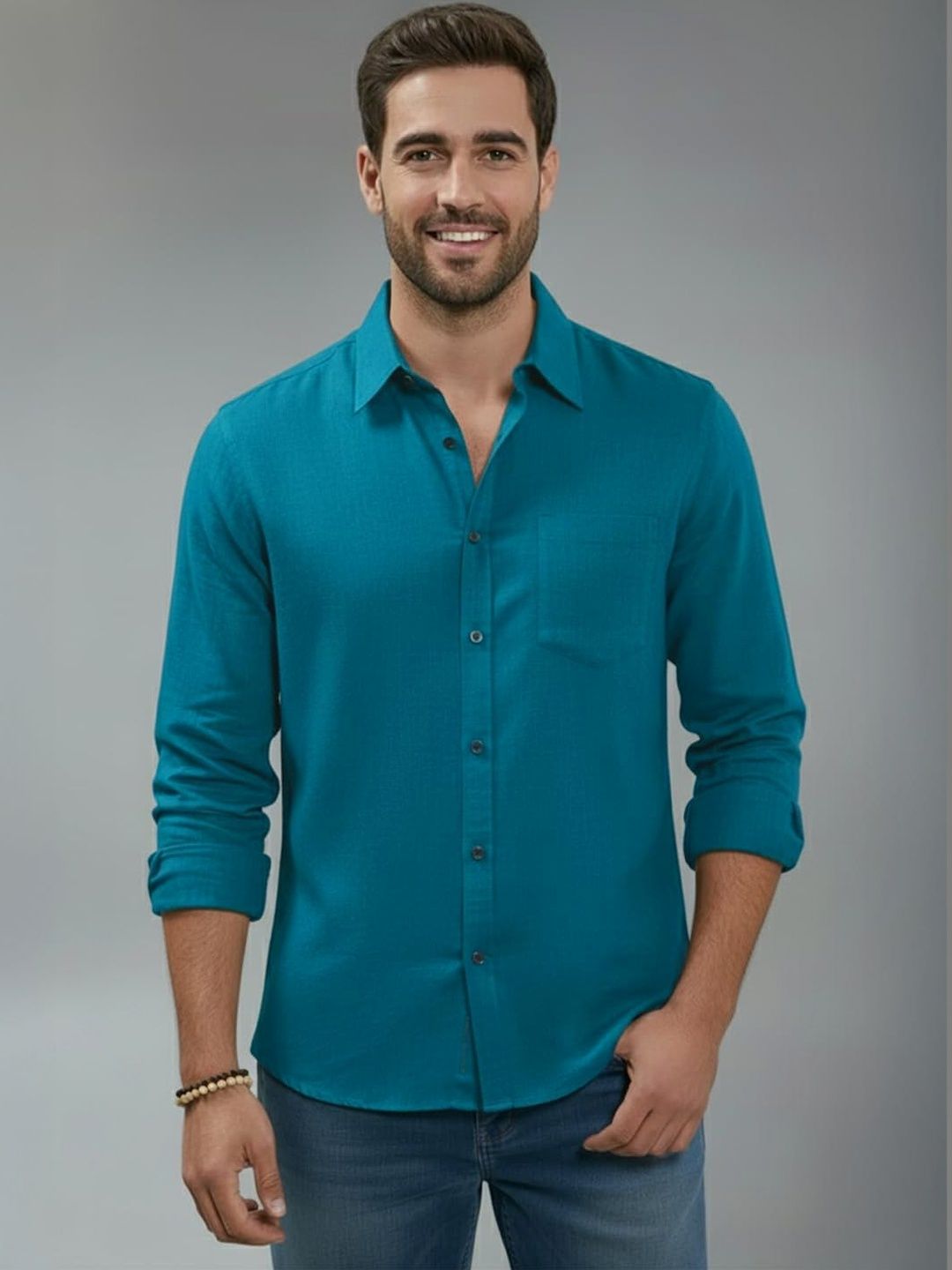 Terra Desi Men Smart Slim Fit Casual Shirt