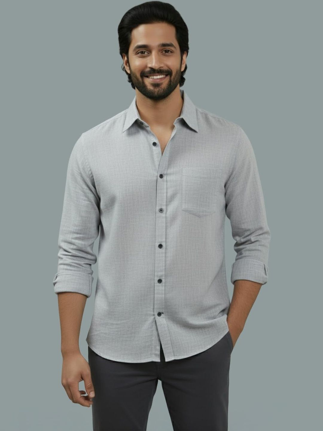 Terra Desi Men Smart Slim Fit Casual Shirt