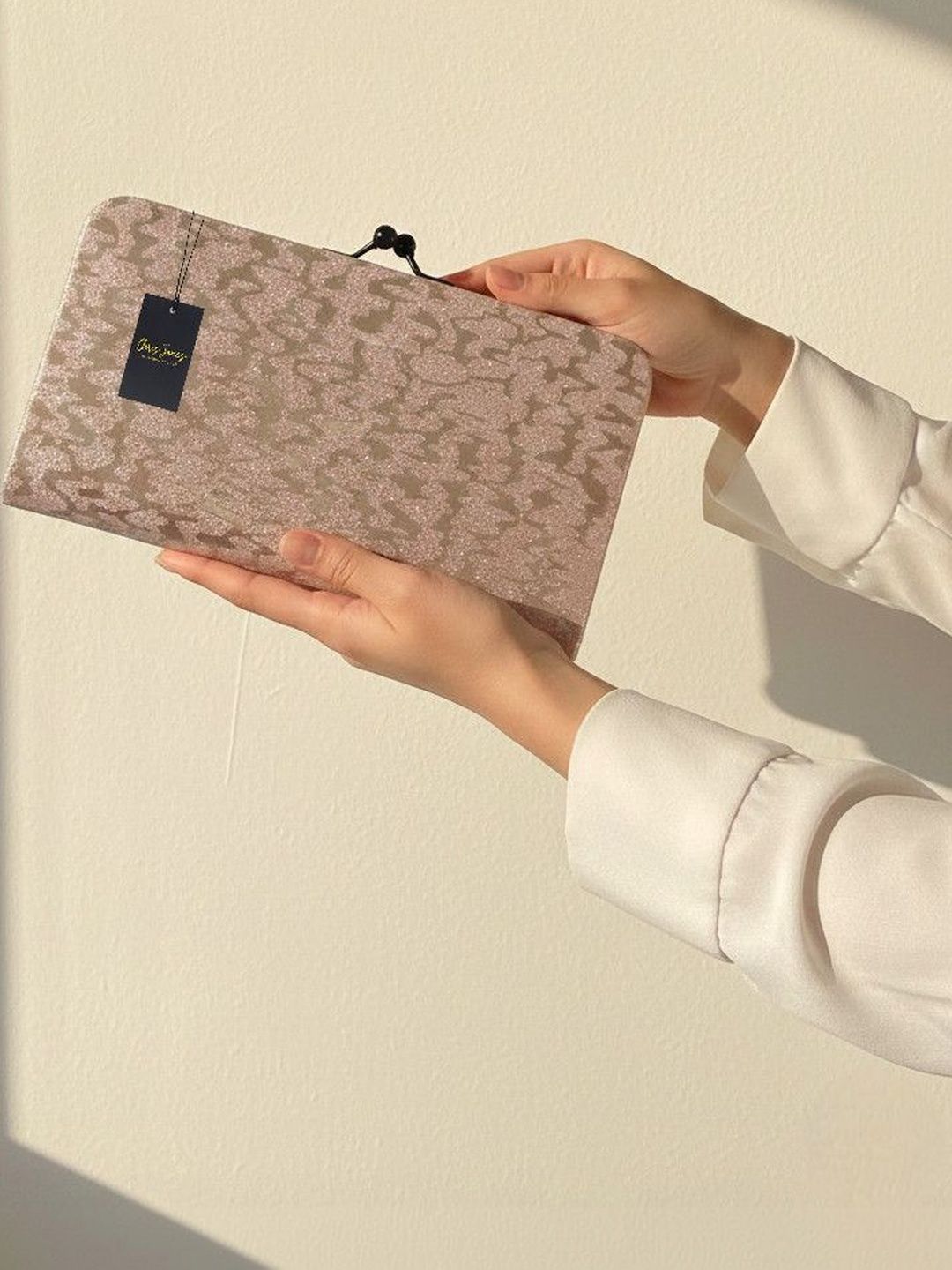 CLARIS JAMES Embellished Purse Clutch