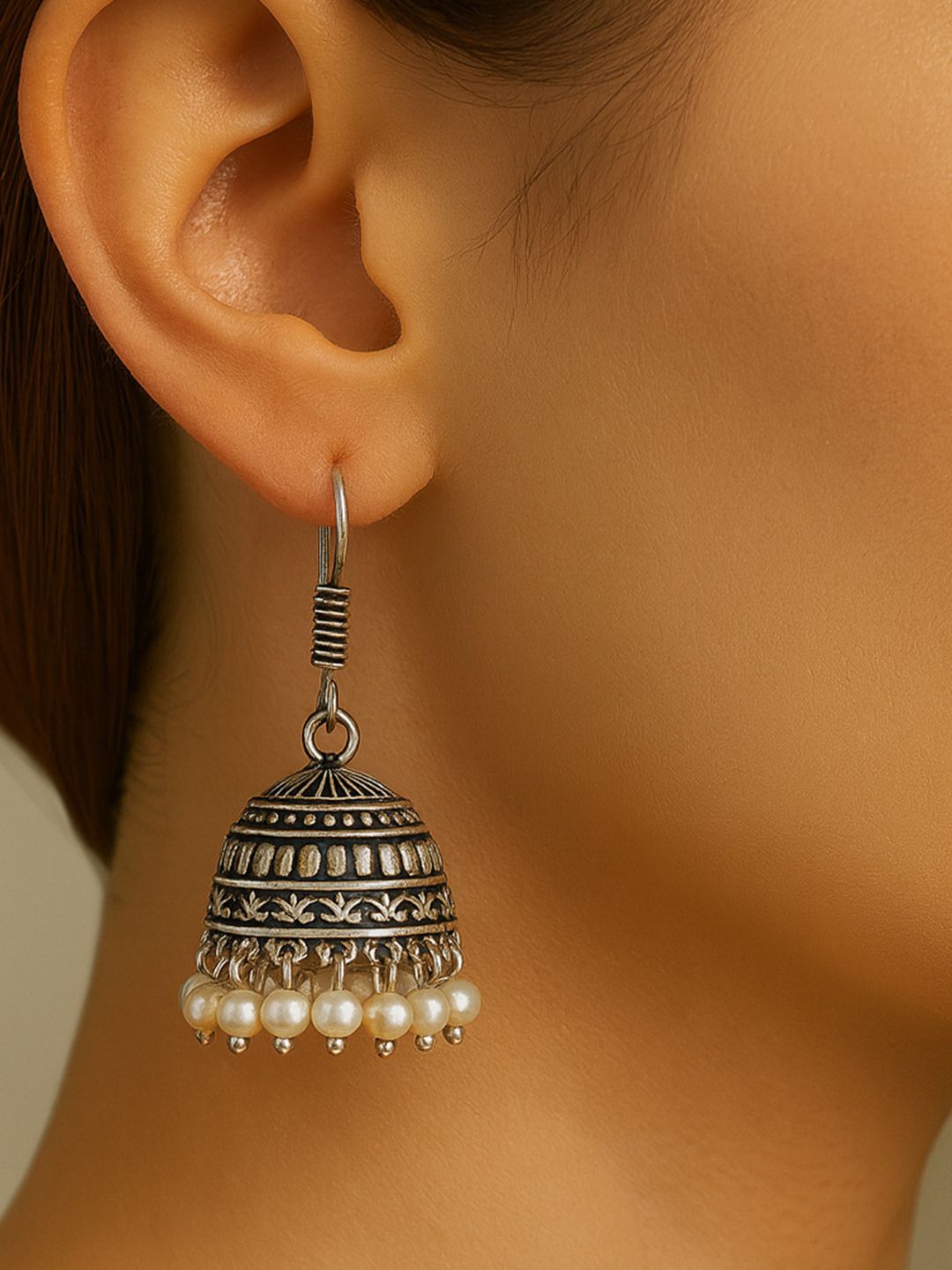 KYOOT JEWELS Contemporary Jhumkas Earrings