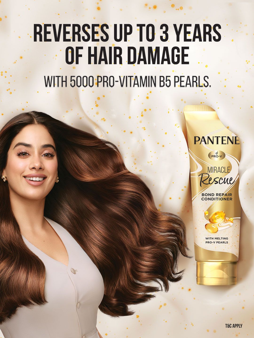 Pantene Miracle Rescue Bond Repair Conditioner with Melting Pro-V Pearls - 180 ml