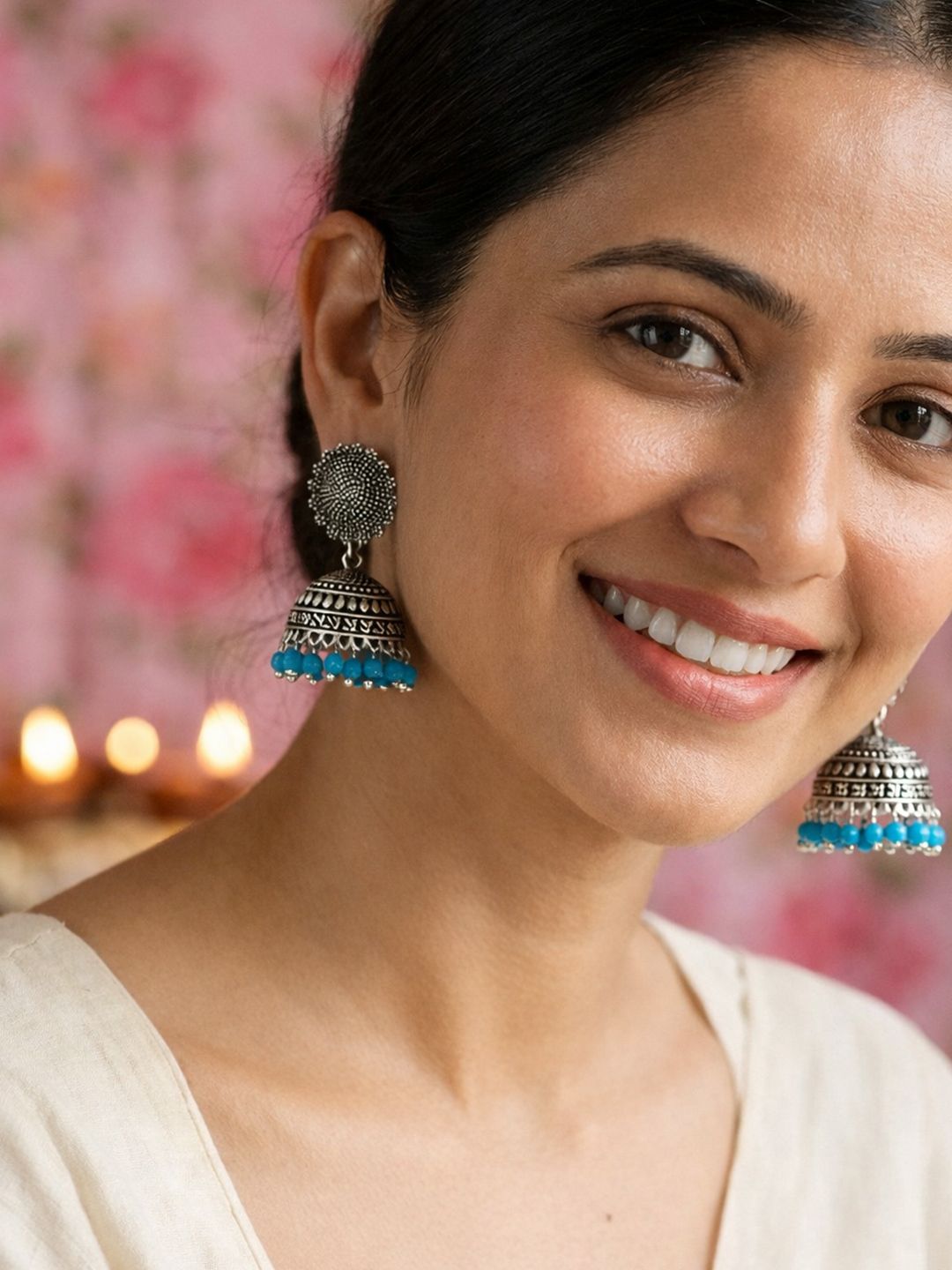 KYOOT JEWELS Contemporary Jhumkas Earrings