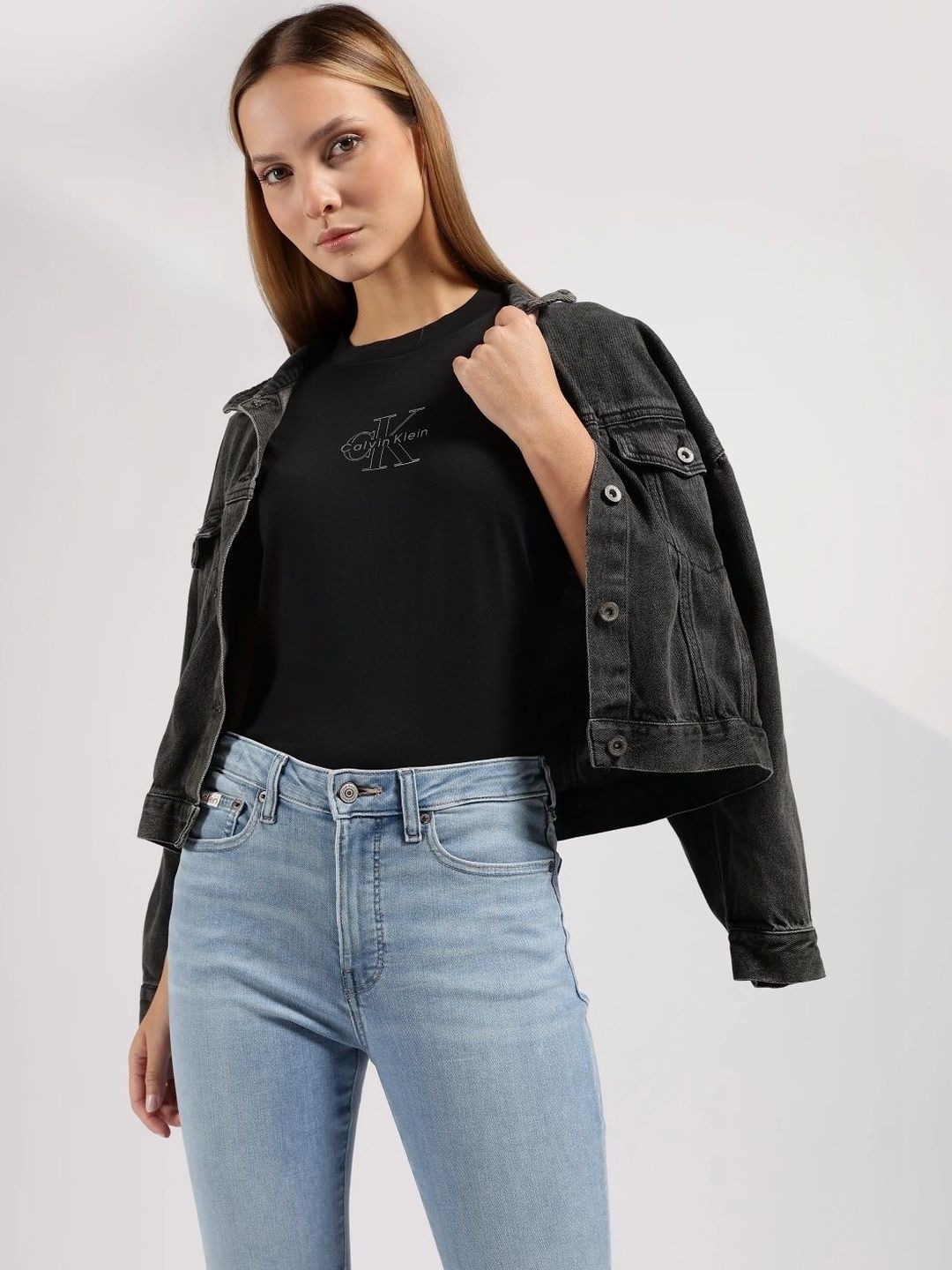 Calvin Klein Jeans Women Brand Logo Printed T-shirt