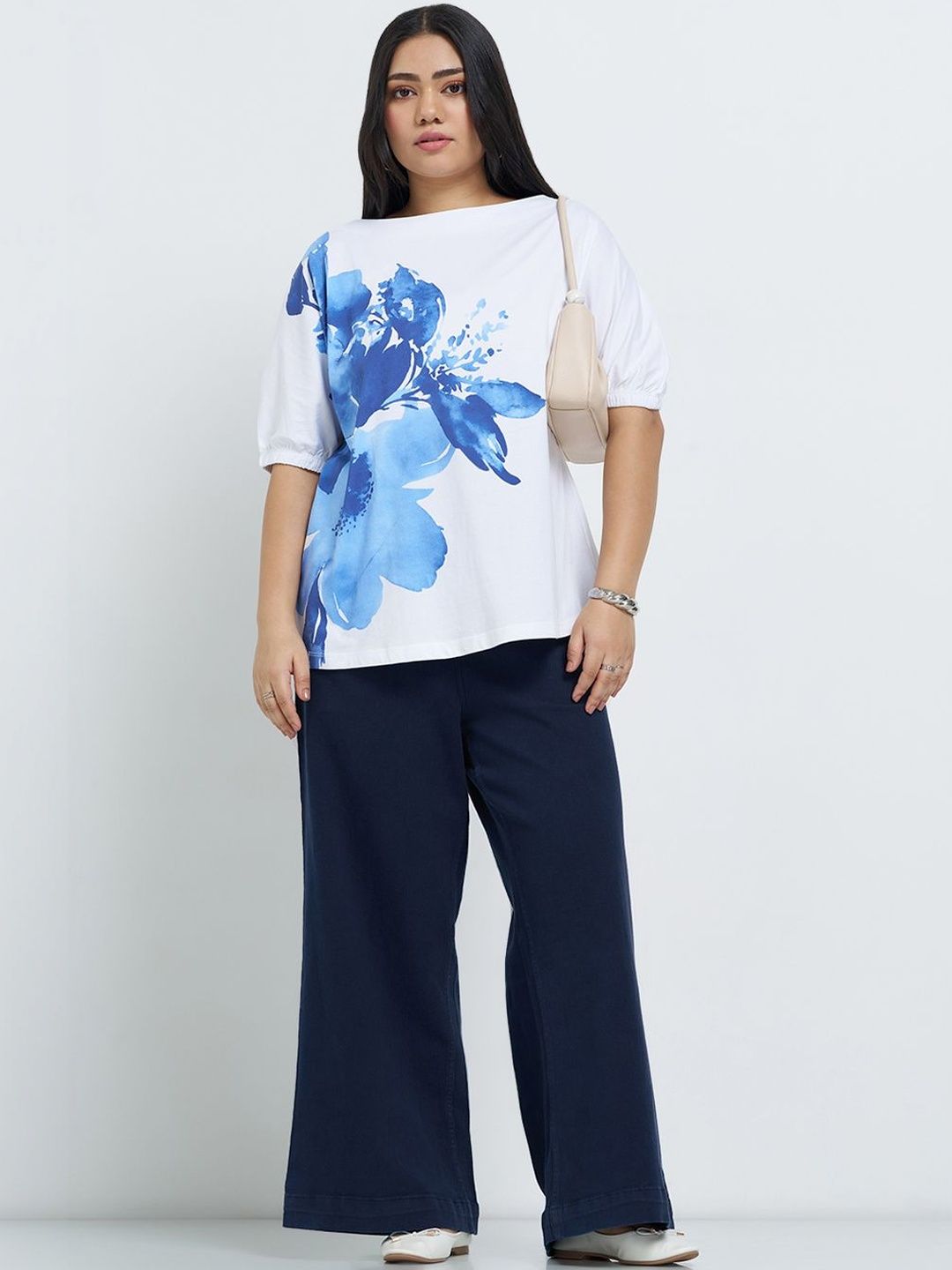 Women Wide Leg High-Rise Jeans 6