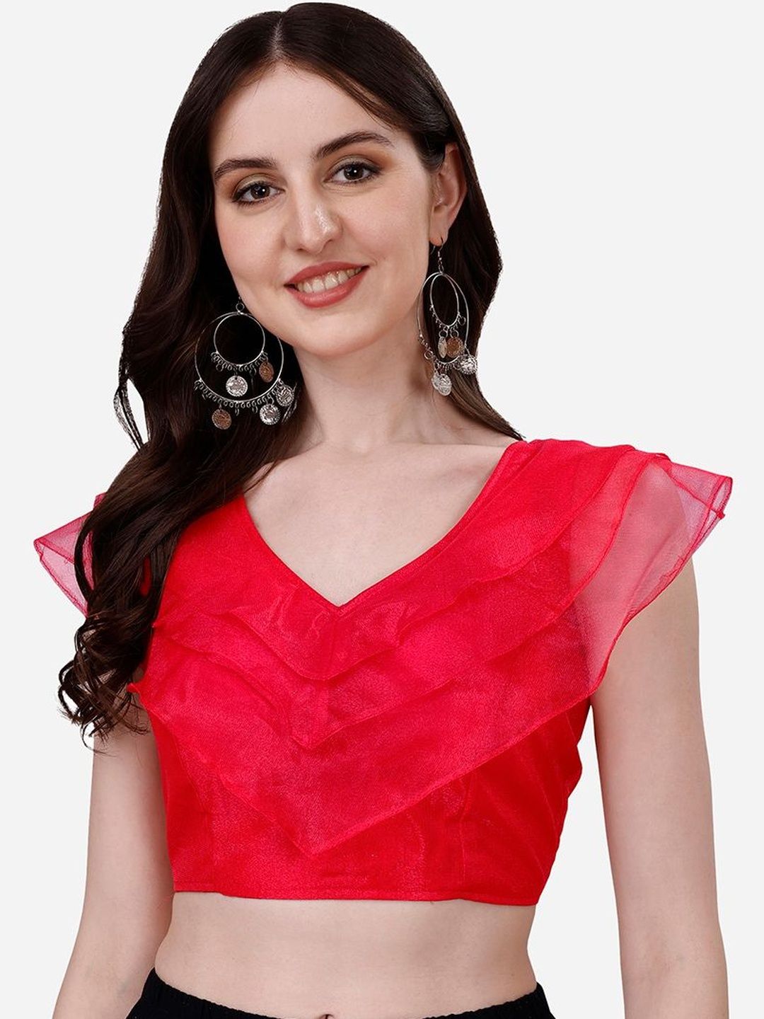 HERE&NOW Solid Saree Blouse