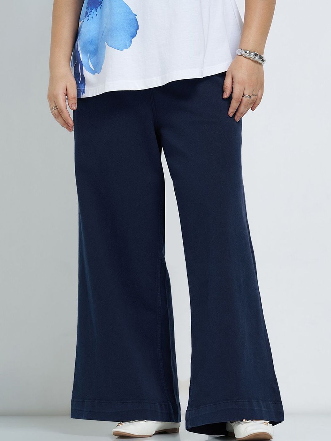Women Wide Leg High-Rise Jeans