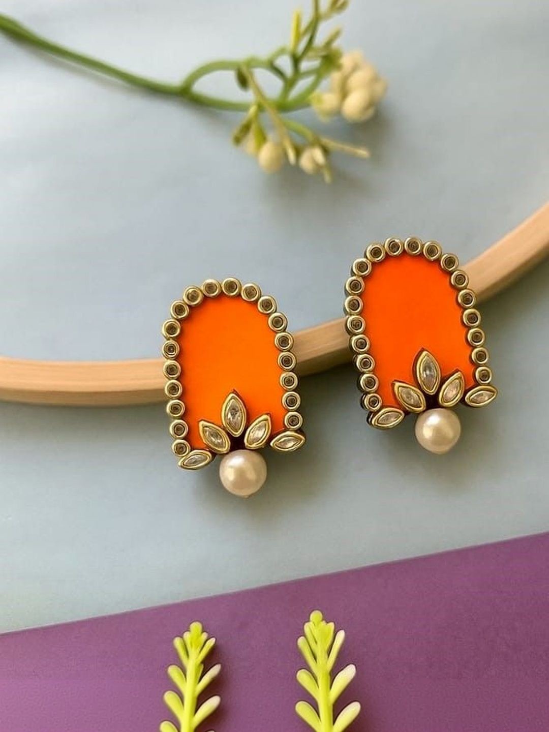 HANDMADE FOR HER Geometric Studs Earrings