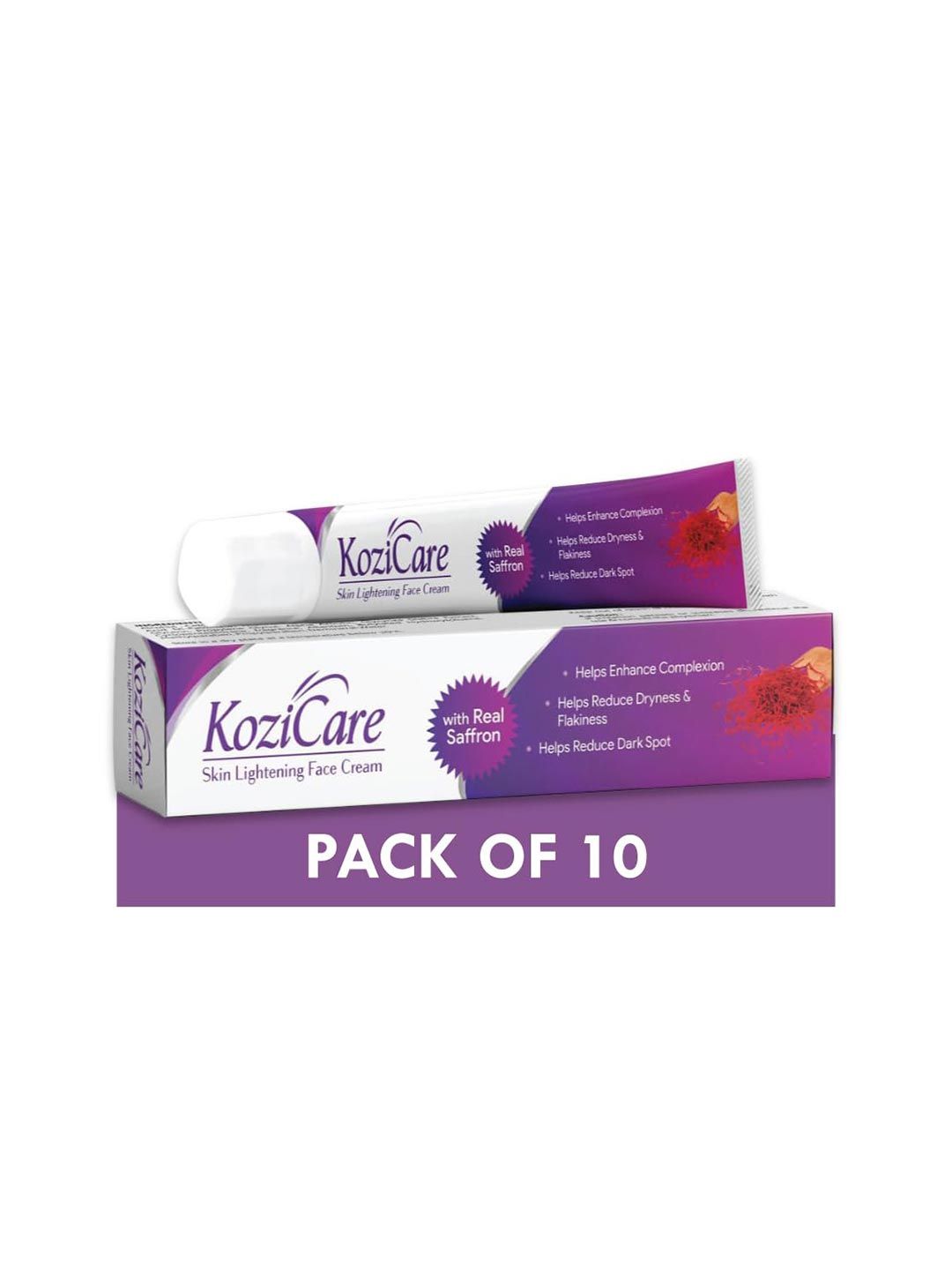 Buy KOZICARE Set Of 10 Skin Lightening Face Cream With Saffron   15g -  - Personal Care for Unisex