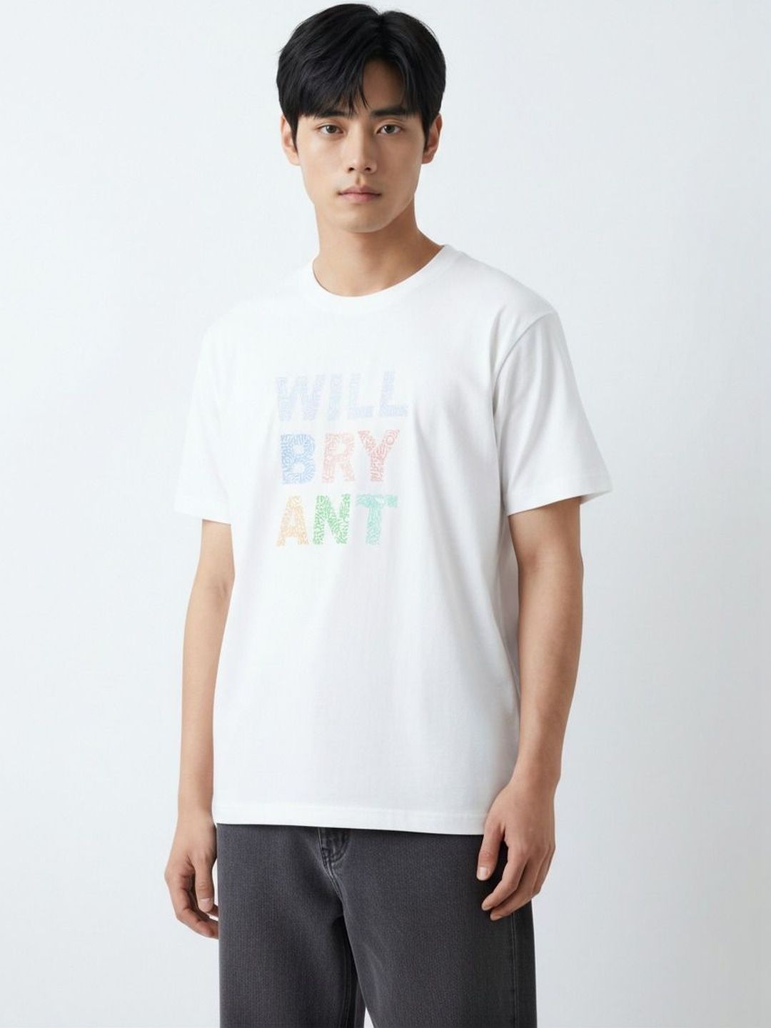 La Pajaro Typography Printed Cotton T-shirt