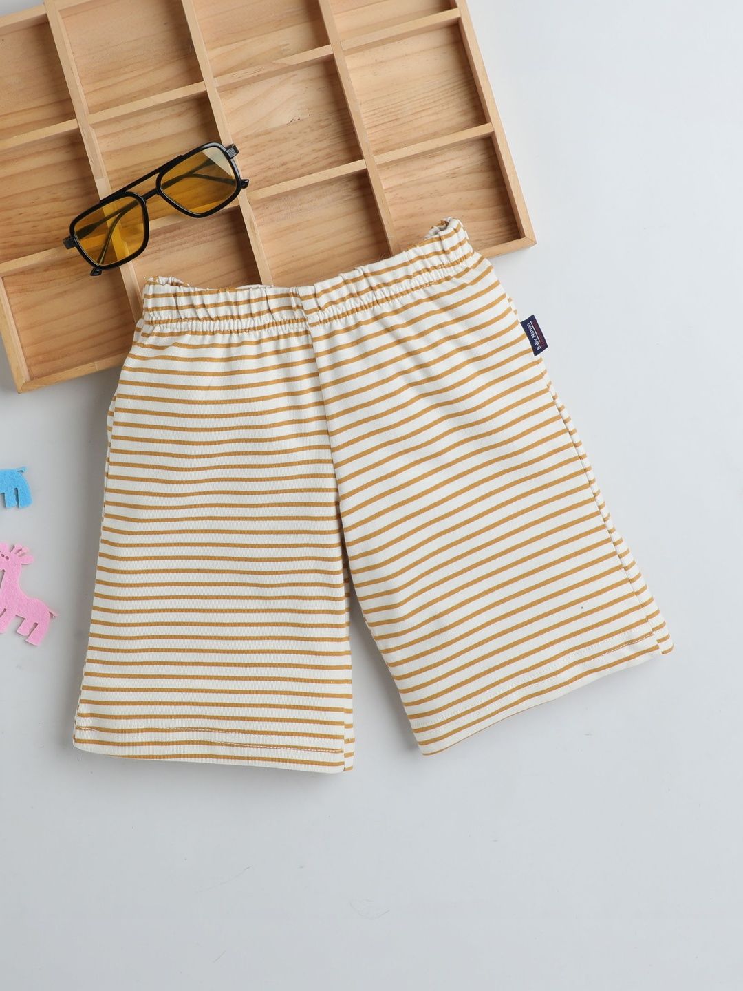 Baby Nation Unisex Kids Striped Technology Shorts