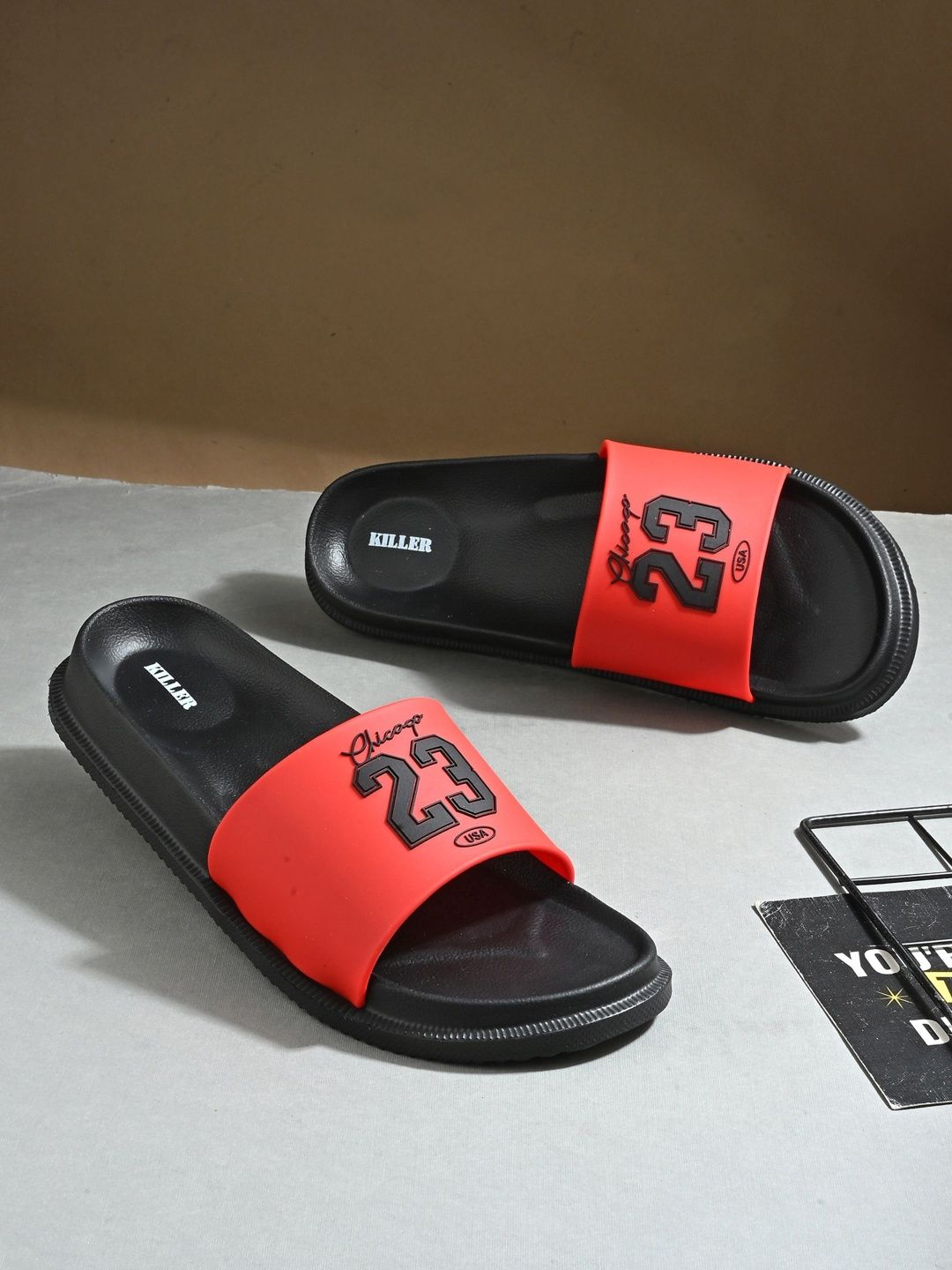 Killer Men Printed Sliders