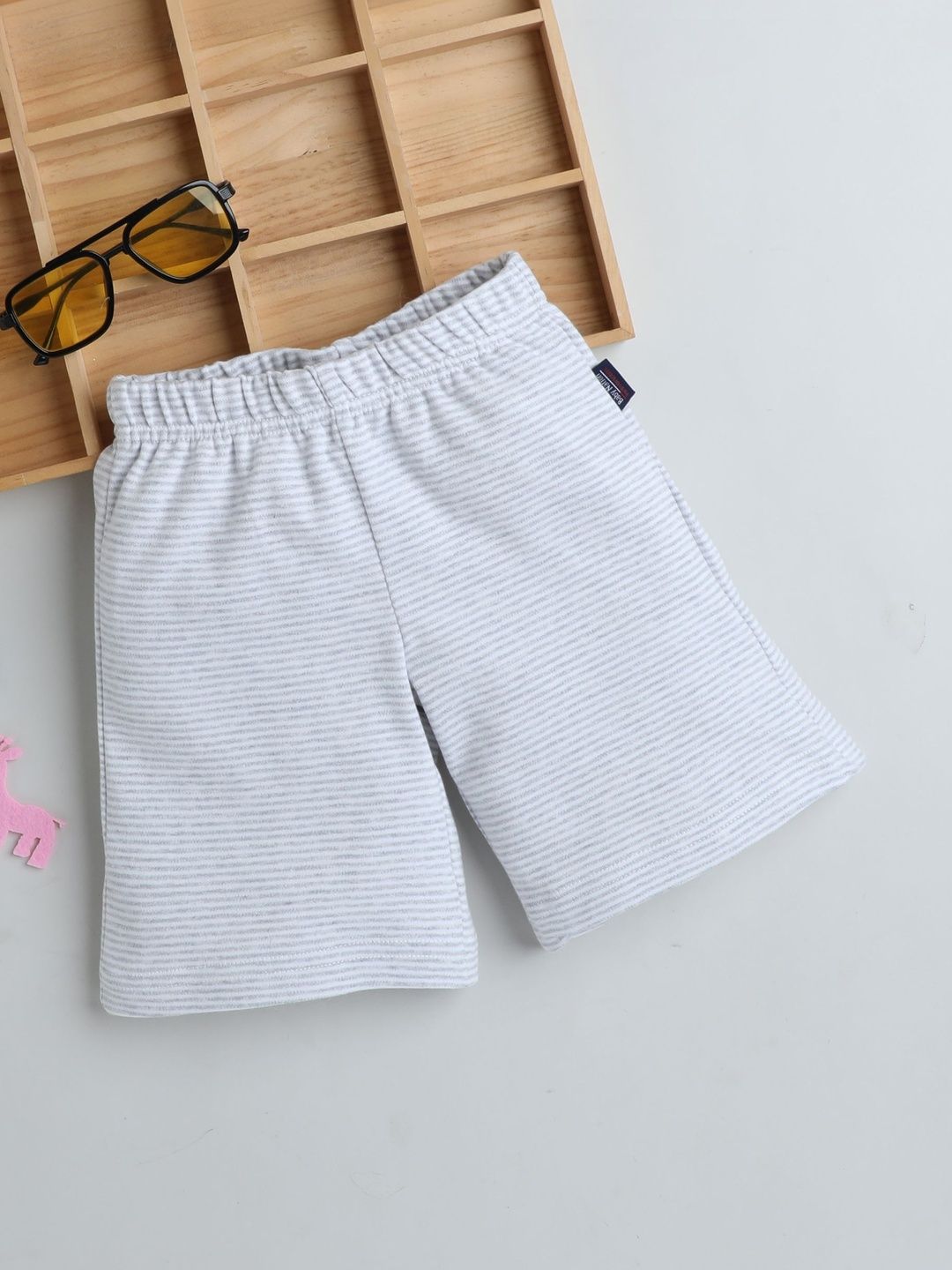 Baby Nation Unisex Kids Striped Technology Shorts