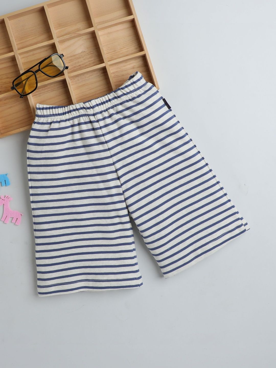 Baby Nation Unisex Kids Striped Technology Shorts