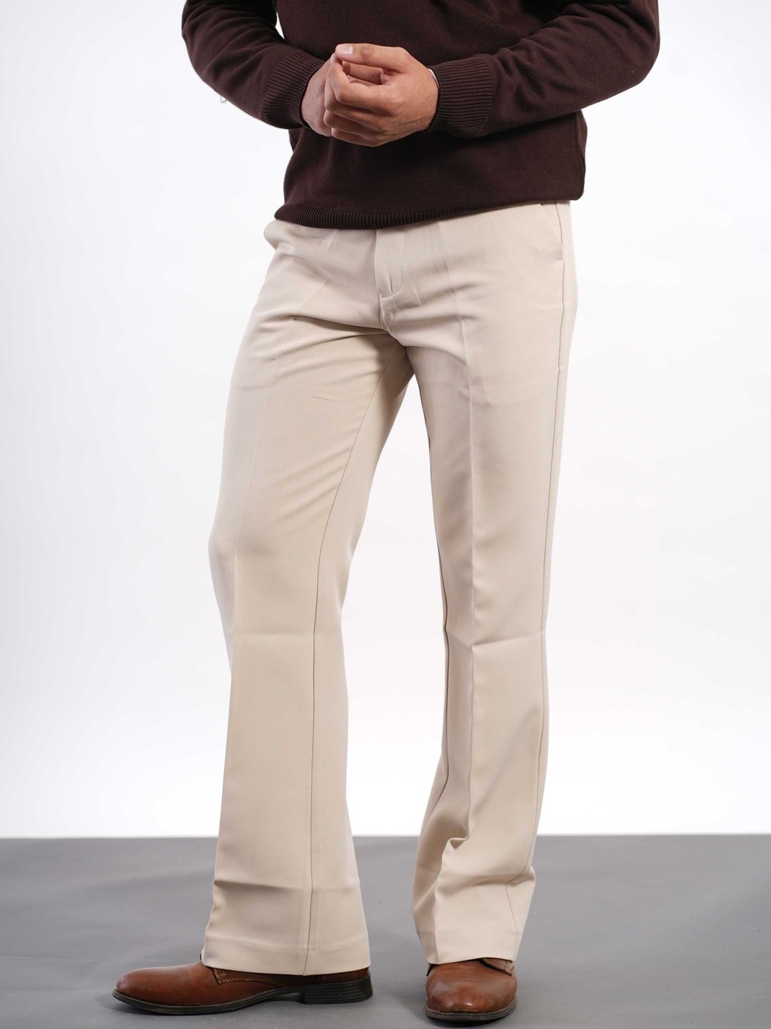 SAINT PEACH Men's Mid-Rise Bootcut Pant