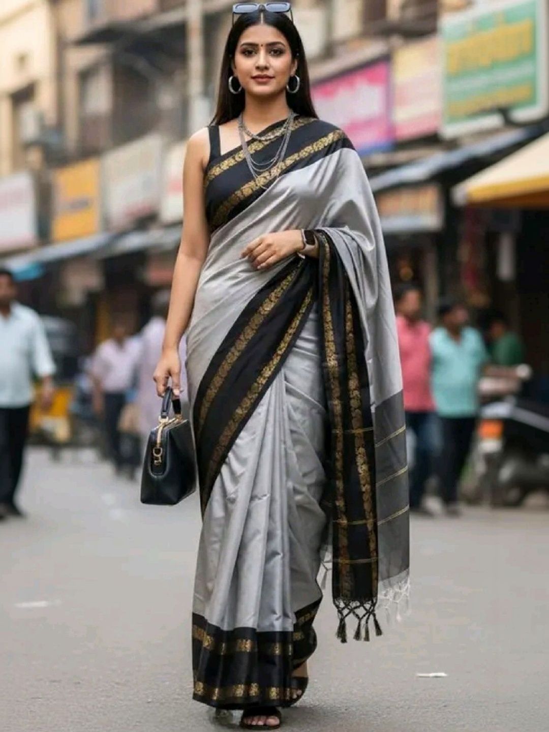 GRISHU COLLECTION Ethnic Motifs Zari Silk Cotton Handloom Narayan Peth Saree