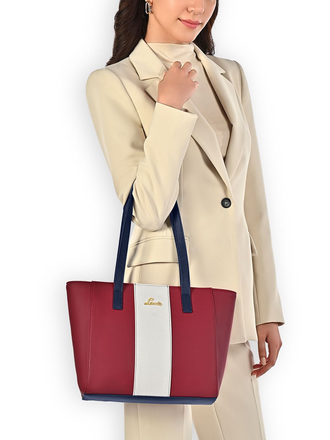 Lavie Estella Solid Synthetic Leather Medium Structured Shoulder Bag