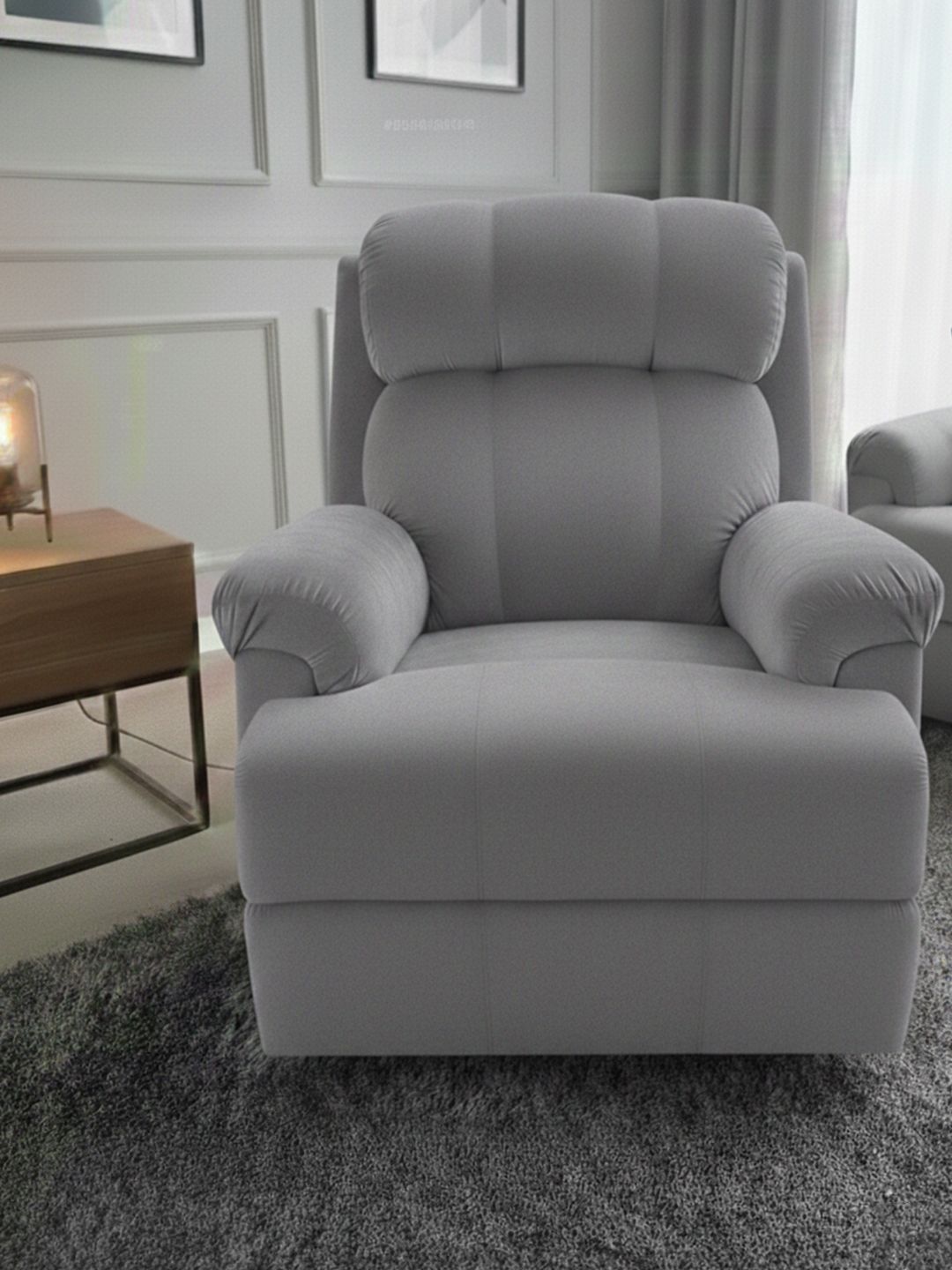 Solis Primus Comfort for all Grey & Black RelaxEase Manual Recliner