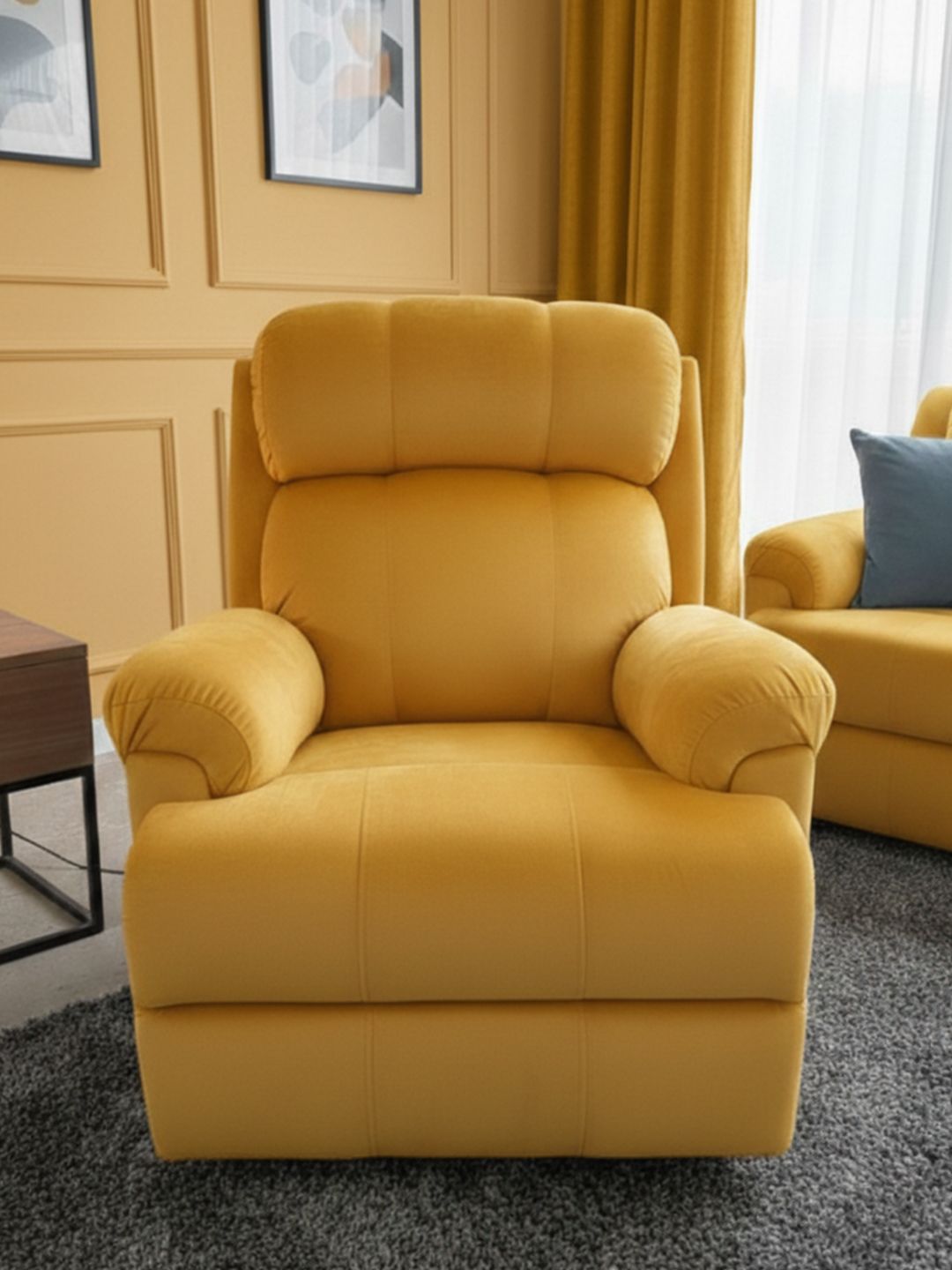 Solis Primus Comfort for all Yellow RelaxEase Manual Recliner