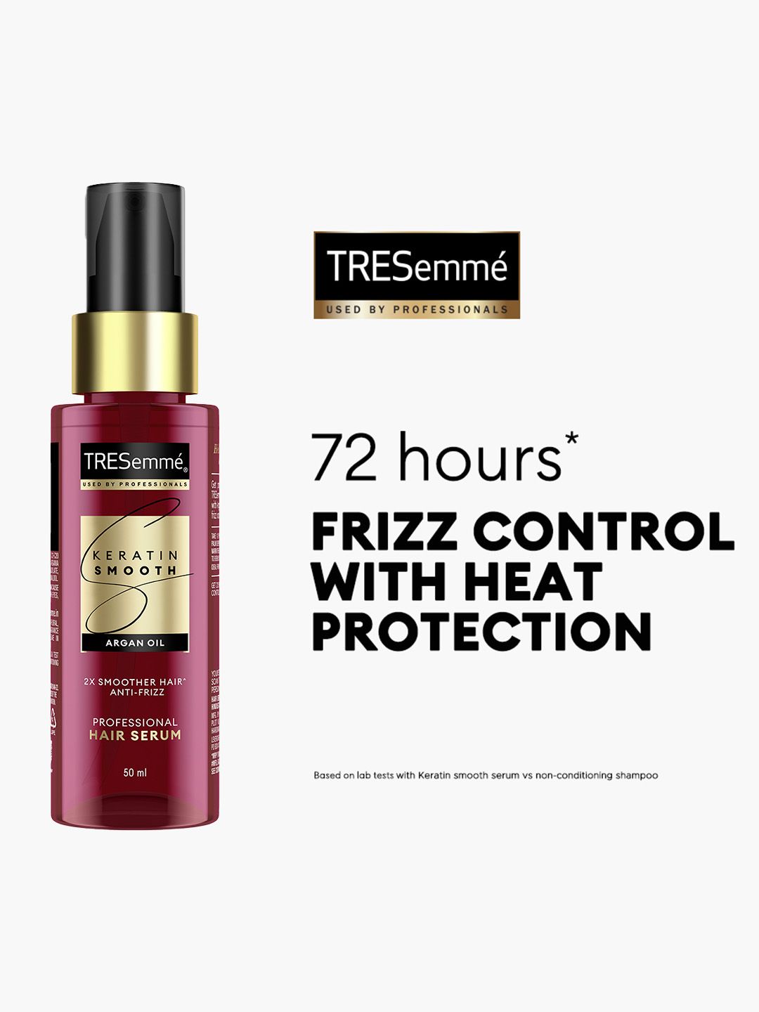 TRESemme Keratin Smooth Anti-Frizz Hair Serum with Argan Oil, for 2X Smoother Hair-50ml
