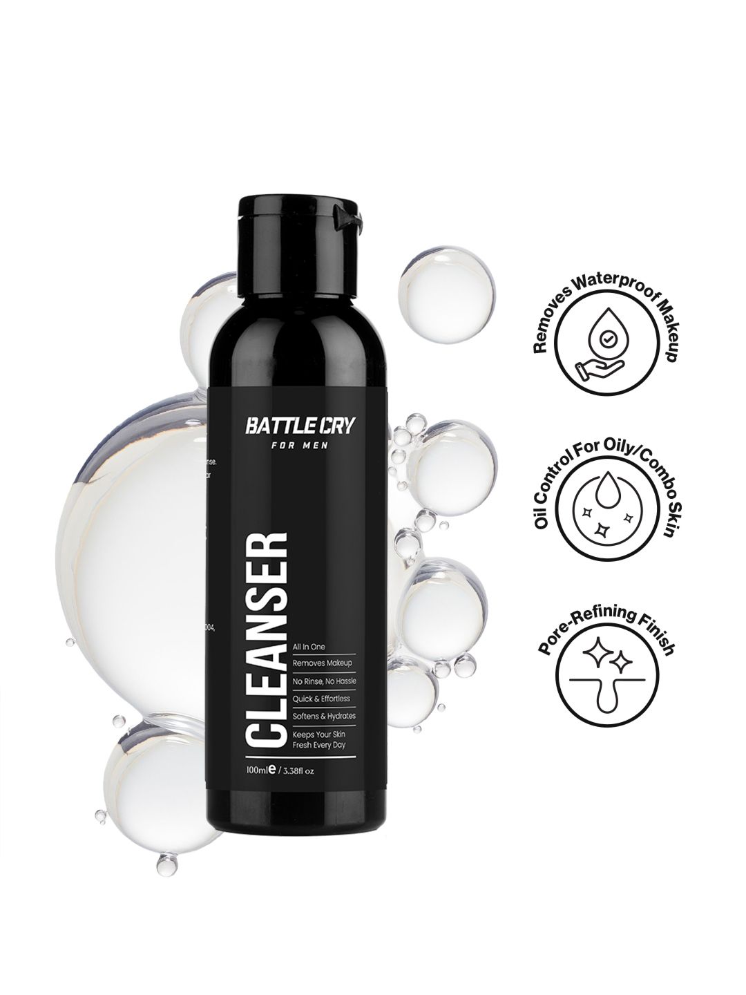BATTLE CRY Acne Control Cleanser- 100 ml