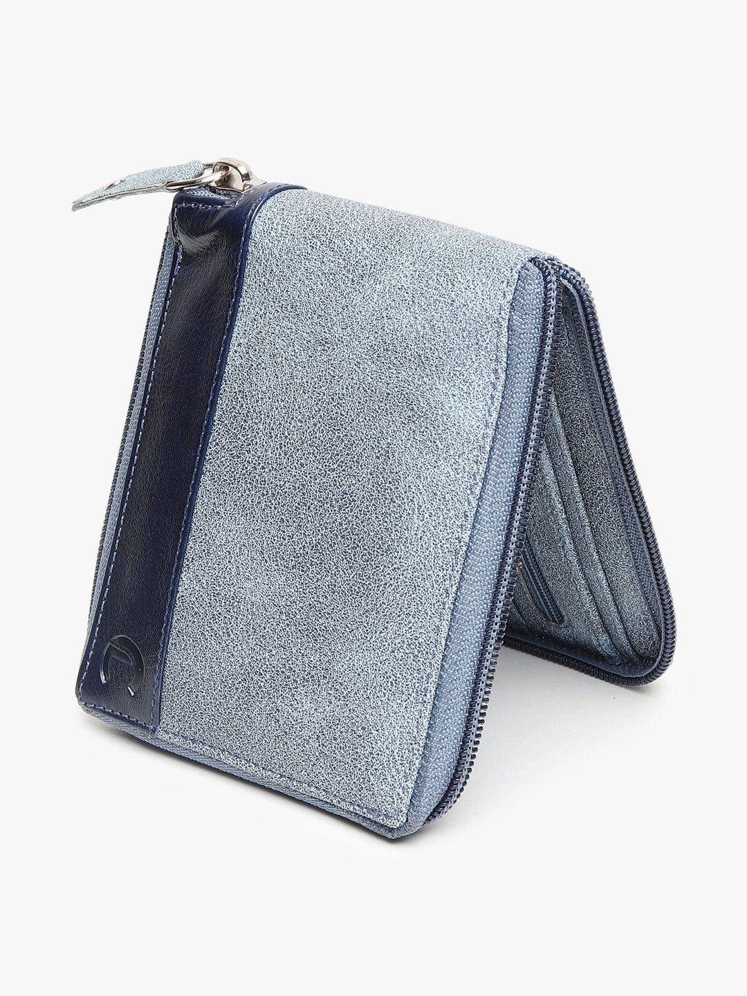 CRAFT LINE Men Textured PU Zip Around Wallet