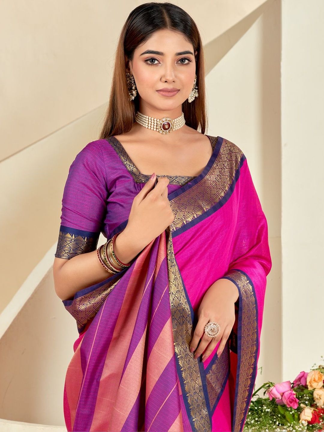 Sangria Woven Design Sarees