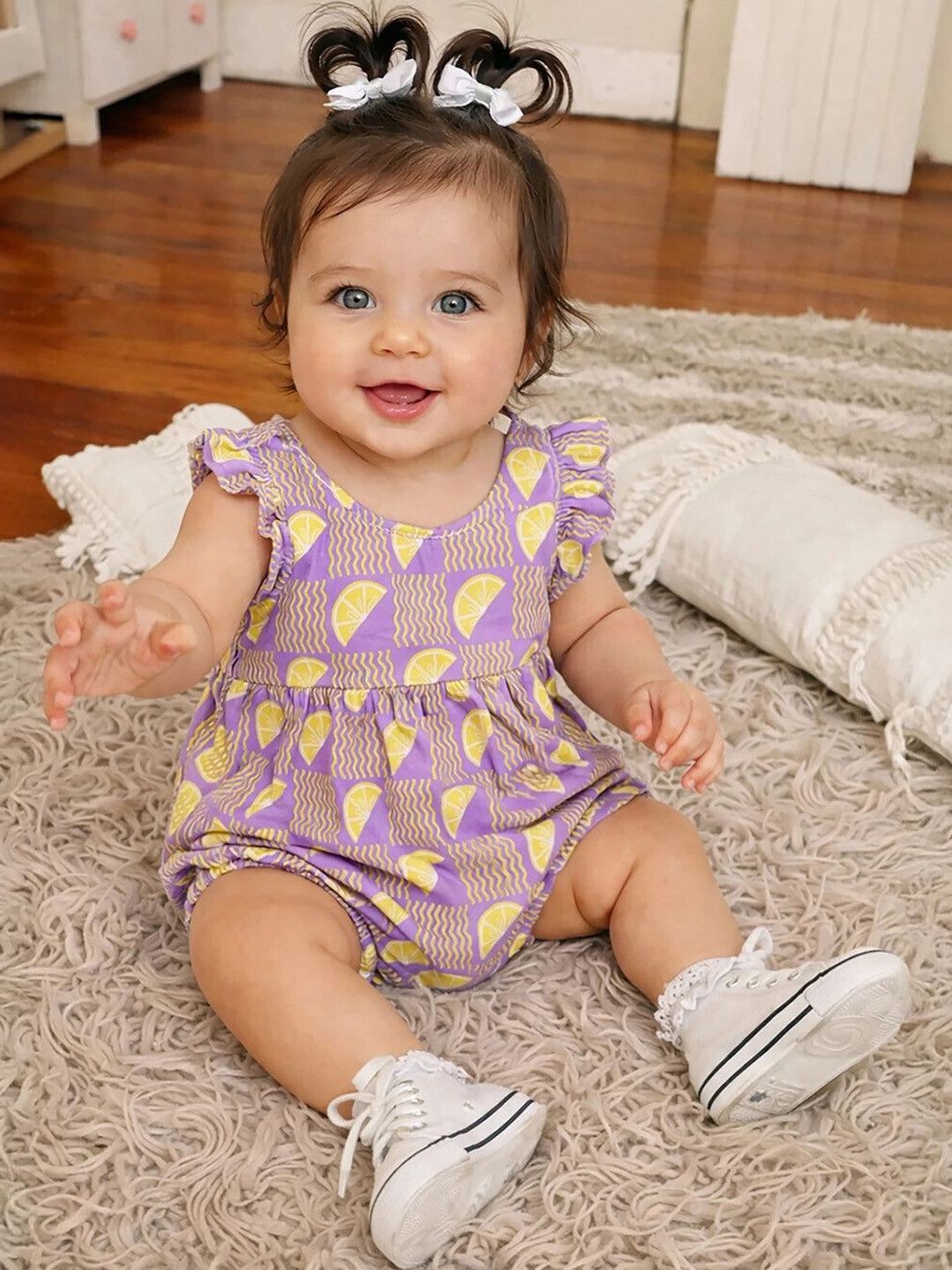 Somersault Infants Girls Printed Cotton Bodysuit