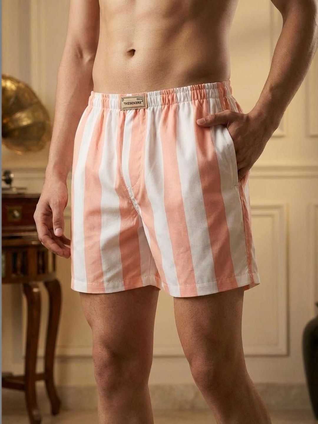Buy TIGER SNAKE Striped Cotton Boxers -  - Apparel for Men