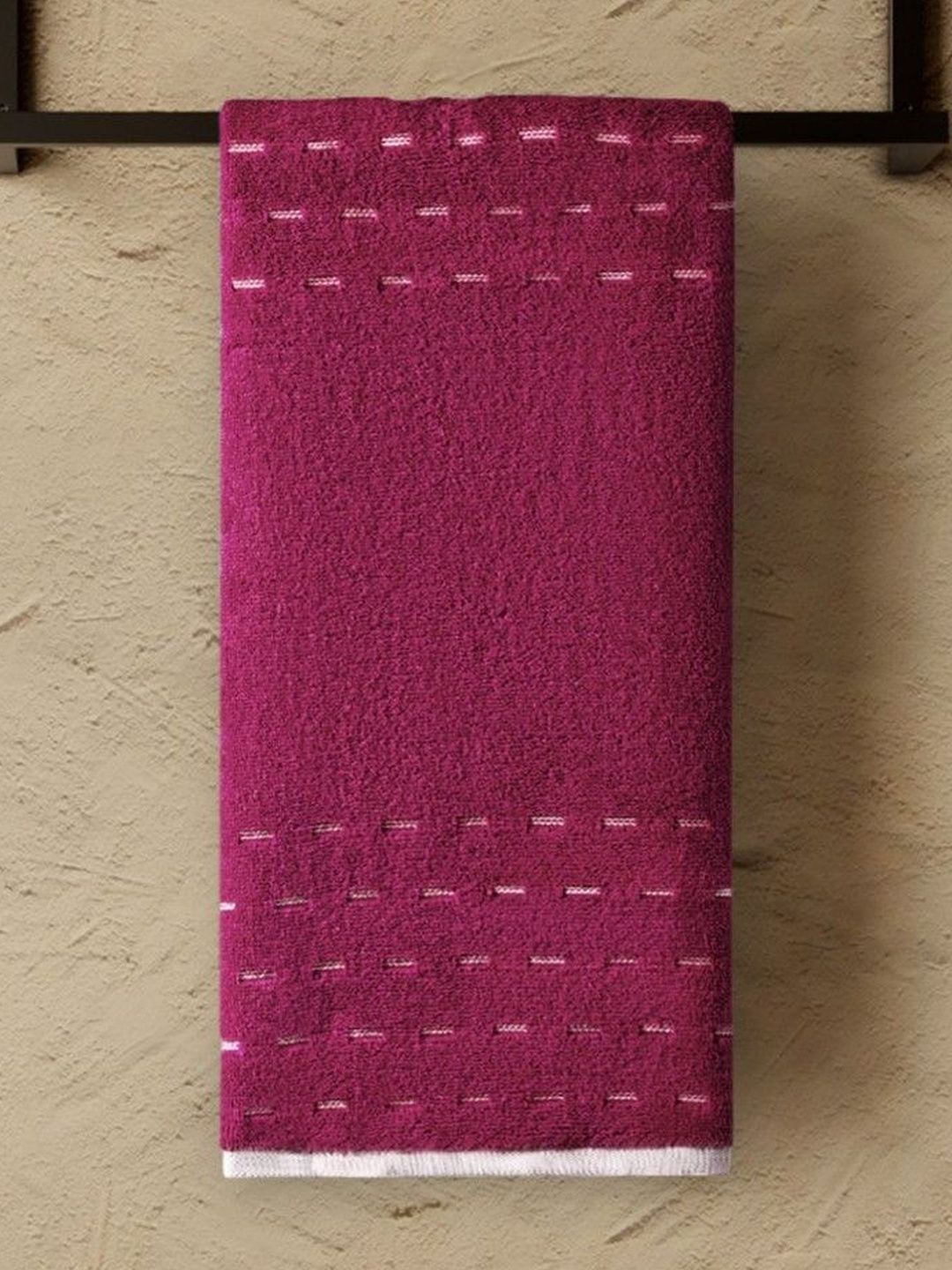 SPACES Brown 2-Pcs Pure Cotton Hand Towels