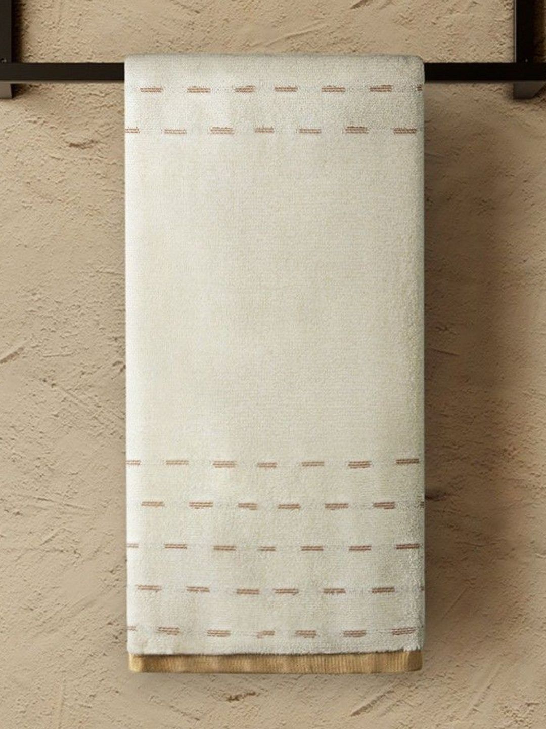 SPACES Beige Coloured 2-Pcs Cotton Hand Towels