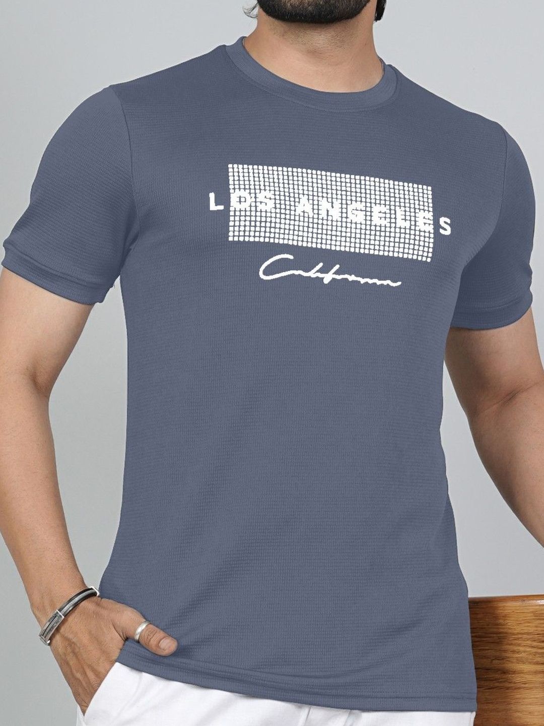 FABRIPPLE Men Typography Printed T-shirt