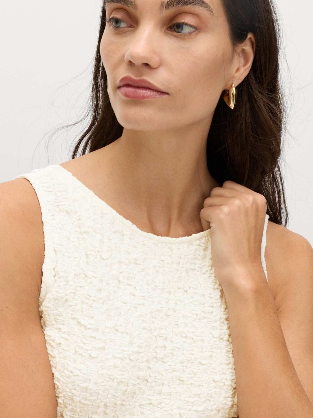 Cotton Rich Textured Mini Column Dress 6